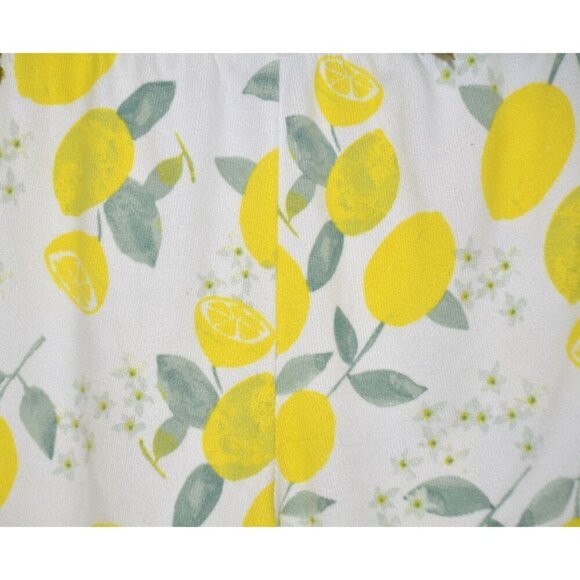 Cute Free Press Elastic Waist Pull On Ribbed Shorts Size M Lemon Pattern - Picture 5 of 8